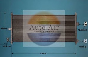 Фото Конденсатор, кондиціонер AUTO AIR GLOUCESTER 16-6205