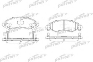 Фото Комплект гальмівних колодок, дискове гальмо Patron PBP1423