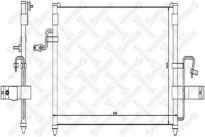 Фото Конденсатор, кондиціонер STELLOX 10-45062-SX