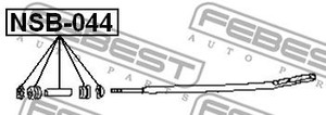 Фото Втулка передньої тяги комплект Febest NSB044