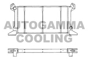 Фото Радіатор, охолодження двигуна AUTOGAMMA 102094