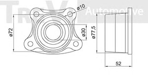 Фото Комплект подшипника ступицы колеса TREVI AUTOMOTIVE WB1441