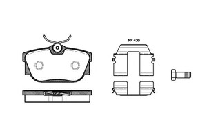 Фото Гальмівні колодки KAVO PARTS 0767 10