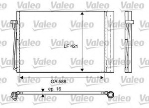 Фото Конденсатор, кондиціонер Valeo 817850