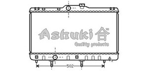 Фото Радіатор, охолодження двигуна ASHUKI T552-07