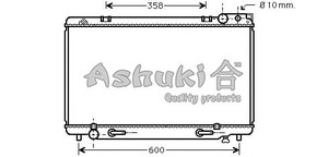 Фото Радіатор, охолодження двигуна ASHUKI T553-06