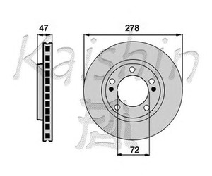 Фото Гальмівний диск KAISHIN CBR115