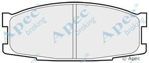 Фото Комлект гальмівних колодок, дисковий механізм APEC braking PAD734