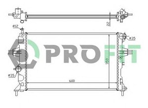 Фото Радіатор охолоджування Profit 5051A1