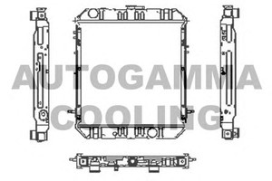 Фото Радіатор, охолодження двигуна AUTOGAMMA 102925