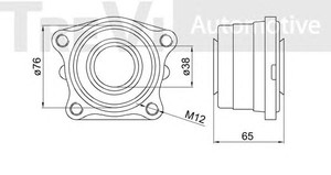 Фото Комплект подшипника ступицы колеса TREVI AUTOMOTIVE WB1747