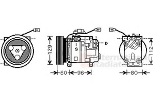 Фото Компресор, кондиціонер VAN WEZEL 2700K202