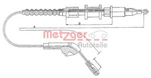 Фото Тросовий привод, стоянкове гальмо Metzger 11.5943