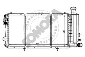 Фото Радіатор, охолодження двигуна SOMORA 054040