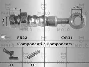 Фото Гальмівний шланг Malò 80479