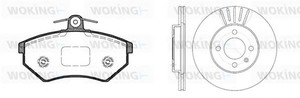 Фото Комплект тормозов, дисковый тормозной механизм WOKING 80343.00