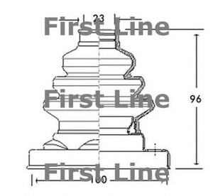 Фото Пильовик, приводний вал FIRST LINE FCB2679