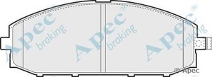 Фото Комлект гальмівних колодок, дисковий механізм APEC braking PAD1151