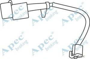 Фото Сигнализатор, износ тормозных колодок APEC braking WIR5223