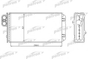 Фото Теплообмінник, отоплення салону Patron PRS2018