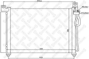 Фото Конденсатор, кондиціонер STELLOX 10-45114-SX