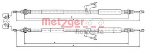 Фото Трос, паркувальна гальмівна система Metzger 10.8225