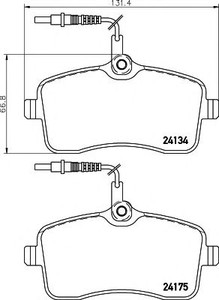 Фото Гальмівні колодки Behr Hella Service 8DB 355 011-481