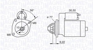 Фото Стартер Magneti Marelli 063187001010