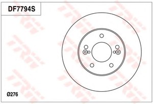 Фото Гальмівний диск TRW DF7794