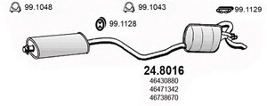 Фото Глушитель выхлопных газов конечный ASSO 248016