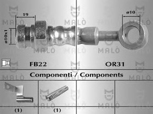 Фото Гальмівний шланг Malò 80485