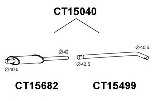 Фото Предглушитель выхлопных газов VENEPORTE CT15040