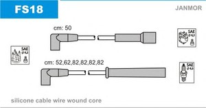 Фото Комплект дротів запалювання JANMOR FS18