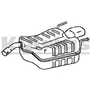 Фото Глушитель выхлопных газов конечный KLARIUS 210805