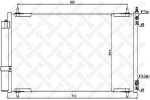 Фото Конденсатор, кондиціонер STELLOX 10-45412-SX