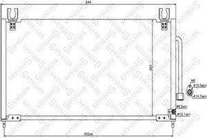 Фото Конденсатор, кондиціонер STELLOX 10-45600-SX