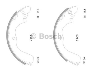 Фото Комплект гальмівних колодок Bosch 0 986 AB0 007