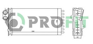 Фото Теплообмінник, отоплення салону Profit 5540N1