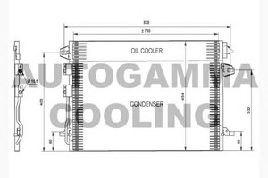 Фото Конденсатор, кондиціонер AUTOGAMMA 104611