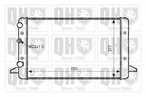 Фото Радіатор, охолодження двигуна QUINTON HAZELL QER1426