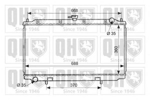 Фото Радіатор, охолодження двигуна QUINTON HAZELL QER1956