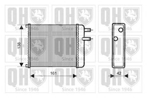 Фото Теплообмінник, отоплення салону QUINTON HAZELL QHR2087