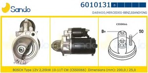 Фото Стартер SANDO 6010131
