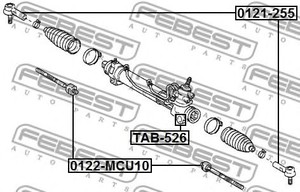 Фото Тяга рульова Febest 0122MCU10