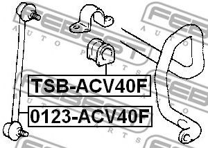 Фото Тяга cтабілізатора перед. Camry 06- Febest 0123ACV40F