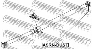 Фото Хрестовина карданного валу 19x55.5 Febest ASRNDUST