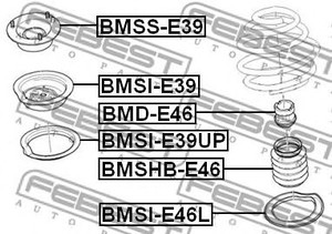 Фото Відбійник переднього амортизатора Febest BMDE46