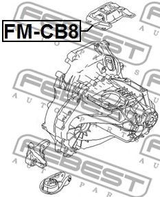 Фото Подушка двигуна ліва Febest FMCB8