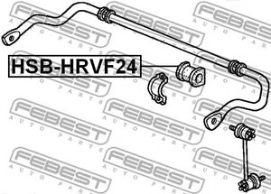 Фото Втулка переднього стабілізатора d24.2 Febest HSBHRVF24