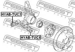 Фото Сайлентблок задньої цапфи Tucson 04-10 Febest HYABTUC3